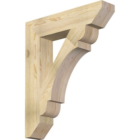 Ekena Millwork Olympic Slat Rough Sawn Bracket, Douglas Fir, 6"W x 30"D x 36"H BKT06X30X36OLY06RDF